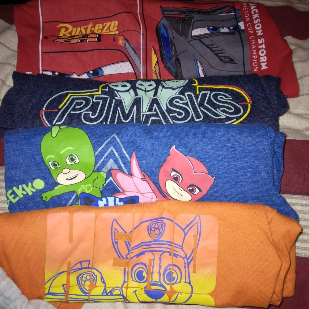 2t boys lot licensed characters outfits